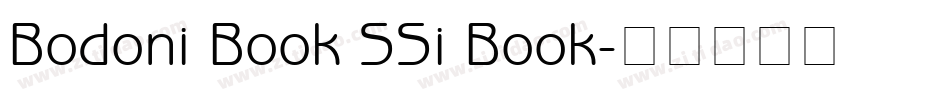 Bodoni Book SSi Book字体转换
